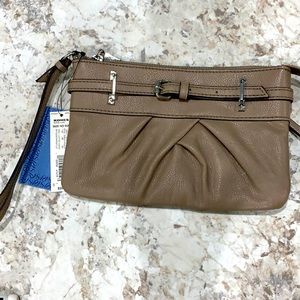 SimplyVera~Vera Wang Tucker Wristlet